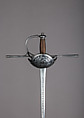 Cup-Hilted Rapier, Steel, copper wire, Spanish