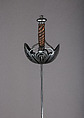 Cup-Hilted Rapier, Steel, copper wire, Spanish