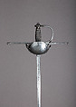 Cup-Hilted Rapier, Steel, Spanish