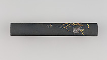 Knife Handle (Kozuka), Copper-gold alloy (shakudō), gold, silver, copper, Japanese