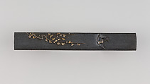 Knife Handle (Kozuka), Copper-gold alloy (shakudō), gold, silver, Japanese