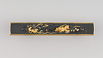 Knife Handle (Kozuka), Copper-gold alloy (shakudō), gold, silver, copper-silver alloy (shibuichi), Japanese