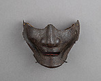 Half Mask (Menpō), Iron, lacquer, Japanese