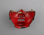 Half Mask (Menpō), Iron, lacquer, Japanese