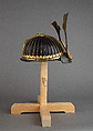 Bowl of a Helmet (<i>Suji Kabuto</i>), Iron, lacquer, copper, gold, Japanese