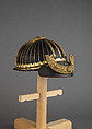 Bowl of a Helmet (<i>Suji Kabuto</i>), Iron, lacquer, copper, gold, Japanese