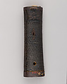 Sword Grip (Tsuka) with Hilt Collar and Pommel (Fuchigashira), Iron, baleen, gold, silver, copper, copper-gold alloy (shakudō), Japanese