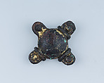 Harness Ornament (Uzu), Iron, gold, bronze, Japanese