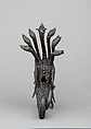 Helmet Crest for the Burgonet of Sforza Pallavicino (1519–1585), Iron, gold, Italian, Milan