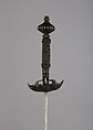Rapier, Steel, iron, wood, hilt, probably Dutch; blade, Spanish, Toledo