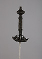 Rapier, Steel, iron, wood, hilt, probably Dutch; blade, Spanish, Toledo