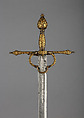 Rapier, Steel, iron, gold, Italian