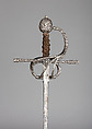 Rapier, Meves Berns (German, Solingen, active early 17th century), Steel, silver, copper, German, Solingen