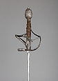 Rapier, Meves Berns (German, Solingen, active early 17th century), Steel, silver, copper, German, Solingen