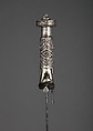 Sword (Kaskara), Steel, silver, wood, hilt, Sudanese; blade, European