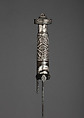 Sword (Kaskara), Steel, silver, wood, hilt, Sudanese; blade, European