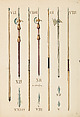 Copies After the "Inventario Illuminado", the Pictorial Inventory of Arms and Armor of Emperor Charles V., Pencil, black ink, watercolor, paper, possibly British