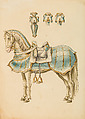 Copies After the "Inventario Illuminado", the Pictorial Inventory of Arms and Armor of Emperor Charles V., Pencil, black ink, watercolor, paper, possibly British