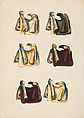 Copies After the "Inventario Illuminado", the Pictorial Inventory of Arms and Armor of Emperor Charles V., Pencil, black ink, watercolor, paper, possibly British