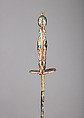 Smallsword with Scabbard, Hard stone (chrysoprase), gold, steel, vellum, wood, textile, possibly German