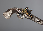 Pair of Flintlock Pistols, Samuel Brunn (English, London, recorded 1795–1820), Steel, wood (walnut, rosewood), silver, gold, British, London