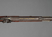 Percussion Target Rifle, Julius Grudchos (American, active ca. 1856–1860), Wood (walnut), steel, silver, gold, baleen, ivory, American, New Bedford, Massachusetts