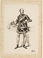 Print of William 2nd Earl of Craven in Costume Worn at Eglinton Tournament 1839, Ink, paper, British