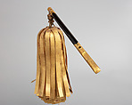 Signaling Baton (<i>Saihai</i>) and Storage Box, Wood, gold, lacquer, paper, leather, silver, silk, Japanese