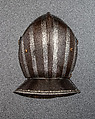 Cuirassier Armor, Steel, gold, leather, textile, Italian, Milan or Brescia