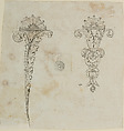 Designs for the Decoration of Firearms, Nicolas Noël Boutet French, Pencil, ink, gray wash on paper, French, Versailles