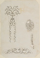 Four Designs for the Decoration of Firearms, Nicolas Noël Boutet  French, Pencil, ink, gray wash on paper, French, Versailles