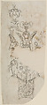 Design for the Decoration of Firearms, Nicolas Noël Boutet  French, Pencil, ink, gray wash on paper, French, Versailles