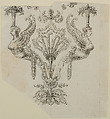 Design for the Decoration of Firearms, Nicolas Noël Boutet French, Pencil, ink, gray wash on paper, French, Versailles