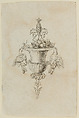 Design for the Decoration of Firearms, Nicolas Noël Boutet French, Pencil, ink, gray wash on paper, French, Versailles
