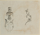 Two Designs for the Decoration of Firearms, Nicolas Noël Boutet  French, Pencil, ink, gray wash on paper, French, Versailles