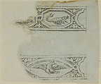Designs for the Decoration of Firearms, Nicolas Noël Boutet French, Pencil, ink, gray wash on paper, French, Versailles