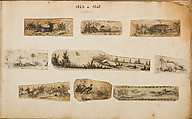 Album of Firearms Ornament Containing Approximately Five Hundred and Forty Inked Impressions of Engraved Firearms Locks and Mounts, and Forty-Two Original Pen and Ink Designs on Forty Double-Sided Leaves, Ink on paper, Belgian and French