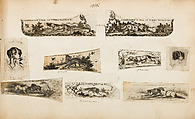 Album of Firearms Ornament Containing Approximately Five Hundred and Forty Inked Impressions of Engraved Firearms Locks and Mounts, and Forty-Two Original Pen and Ink Designs on Forty Double-Sided Leaves, Ink on paper, Belgian and French