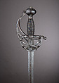 Rapier, Steel, silver, wood, Italian