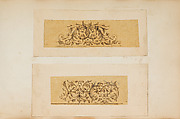 Album of Firearms Ornament Containing Approximately Five Hundred and Forty Inked Impressions of Engraved Firearms Locks and Mounts, and Forty-Two Original Pen and Ink Designs on Forty Double-Sided Leaves, Ink on paper, Belgian and French