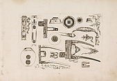 Plusievrs Pieces et Ornements Darquebuzerie (4th extended edition), Initial eight-plate edition by Claude Simonin (French, Nantes ca. 1635–1693 Nantes)  , published in 1684 and reissued in1685, Ink, paper, French, Paris