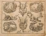 Plate Eleven from Nouveavx Desseins D'Arquebvseries, Gilles Demarteau  French, Engraving, French, Paris