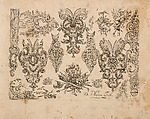 Plate Eight from Nouveavx Desseins D'Arquebvseries, Gilles Demarteau  French, Engraving, French, Paris