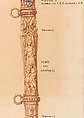 Designs for a Sword of Honor to be presented by the City of London to Admiral Sir Frederick Beauchamp Paget Seymour, 1st Baron Alcester (1821–1895), Pen and ink, brush and wash on paper, British, London