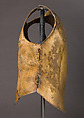 Helmet of the Italo-Chalcidian Type, Anatomical Cuirass, and Left Greave, Bronze, silver, Etruscan, probably Vulci
