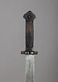 Saber and Scabbard, Steel, gold, silver, turquoise, leather, wood, Sino-Tibetan