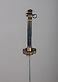 Saber and Scabbard, Steel, gold, silver, turquoise, leather, wood, Sino-Tibetan
