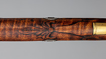 Flintlock Longrifle, George Schreyer, Sr. (American, Conewago, Pennsylvania 1739–1819 Hanover, Pennsylvania), Wood (maple), steel, iron, brass, silver, American, Pennsylvania, York County