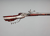 Wheellock Sporting Rifle, Martin Kammerer (German, Augsburg, active 1654–67), Steel, wood, iron, silver, tortoiseshell, German, Augsburg