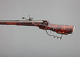 Wheellock Sporting Rifle, Martin Kammerer (German, Augsburg, active 1654–67), Steel, wood, iron, silver, tortoiseshell, German, Augsburg
